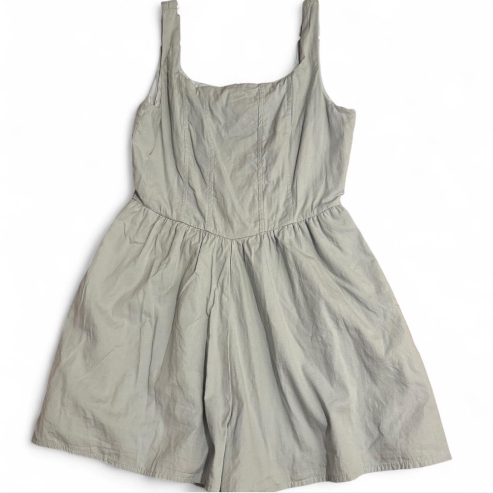 Light Green Romper with Pockets